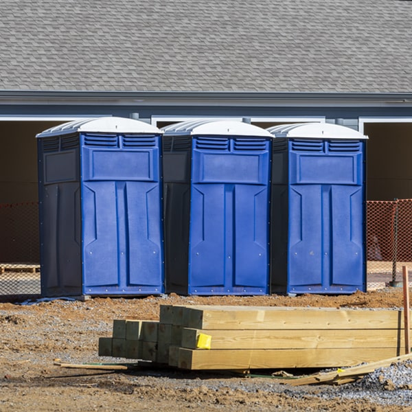 is there a specific order in which to place multiple porta potties in New England North Dakota